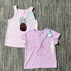Cat & Jack - Girls' Pink Tank Top Size S (6/7)